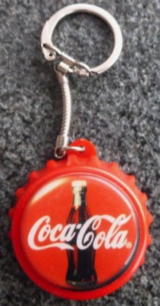 93138-5 € 1,50  ccoa cola plastic sleutelhanger